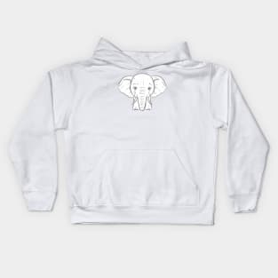 Cutie elephant Kids Hoodie